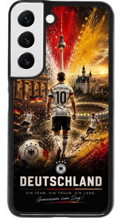 Samsung Galaxy S22 Case Hülle - Fussball Deutschland splash 2026