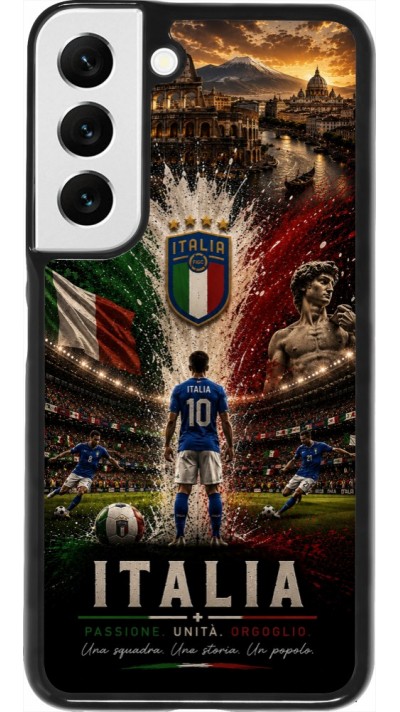 Samsung Galaxy S22 Case Hülle - Fussball Italien splash 2026