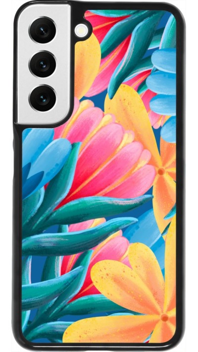 Samsung Galaxy S22 Case Hülle - Spring 23 colorful flowers