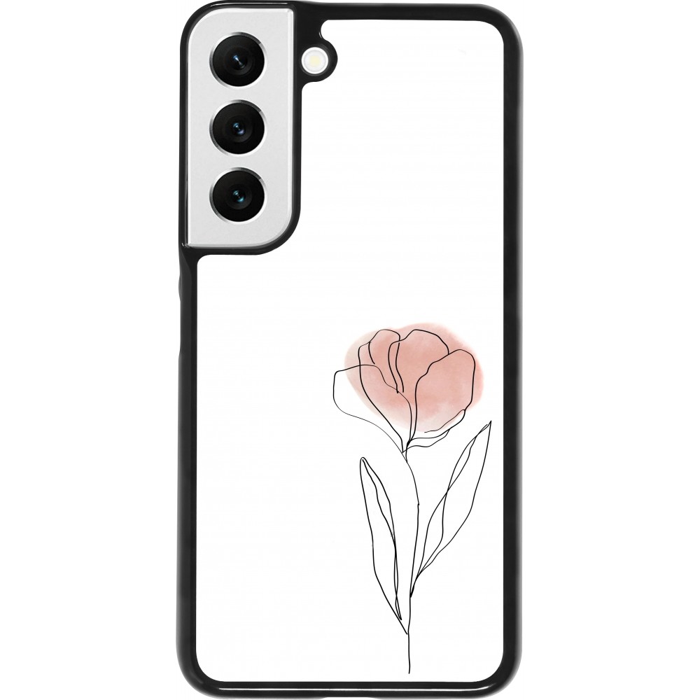 Samsung Galaxy S22 Case Hülle - Spring 23 minimalist flower
