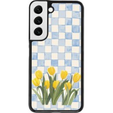 Samsung Galaxy S22 Case Hülle - Blue vichy tulips Spring 2026