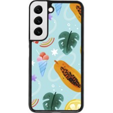 Samsung Galaxy S22 Case Hülle - Summer 2025 Pattern papaya