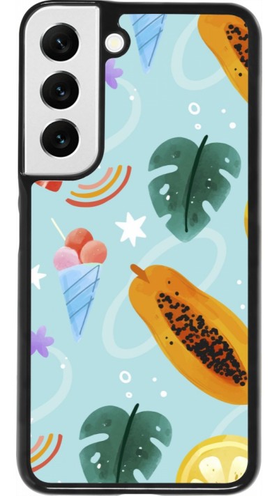 Coque Samsung Galaxy S22 - Summer 2025 Pattern papaya