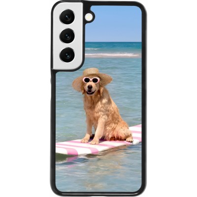 Samsung Galaxy S22 Case Hülle - Summer Dog on Paddle