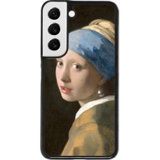Coque Samsung Galaxy S22 - Tableau art - La Jeune fille à la perle - Johannes Vermeer