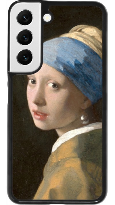 Coque Samsung Galaxy S22 - Tableau art - La Jeune fille à la perle - Johannes Vermeer