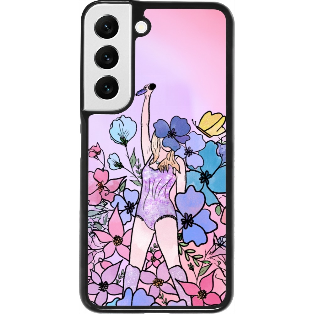 Coque Samsung Galaxy S22 - Taylor Swift Sketch - Pink