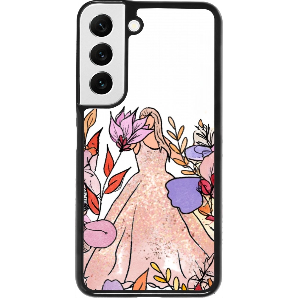 Coque Samsung Galaxy S22 - Taylor Swift Sketch - White