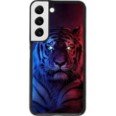 Coque Samsung Galaxy S22 - Tiger Blue Red