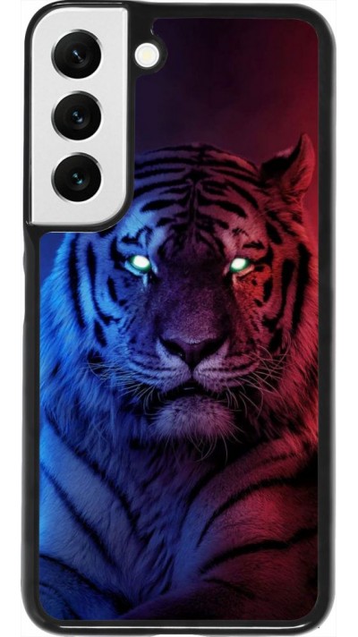 Hülle Samsung Galaxy S22 - Tiger Blue Red