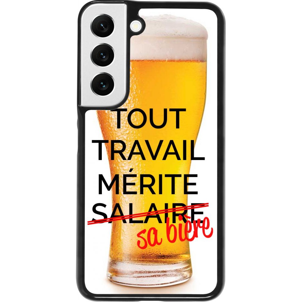 Coque Samsung Galaxy S22 - Tout travail mérite sa bière