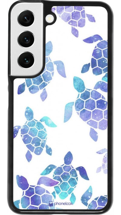 Coque Samsung Galaxy S22 - Turtles pattern watercolor