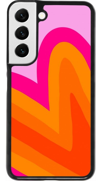 Coque Samsung Galaxy S22 - Valentine 2024 heart gradient