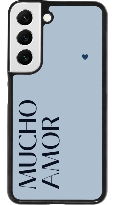 Coque Samsung Galaxy S22 - Valentine 2024 mucho amor azul