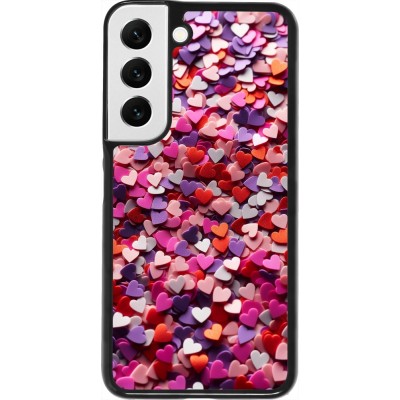 Samsung Galaxy S22 Case Hülle - Valentin 2025 Konfetti