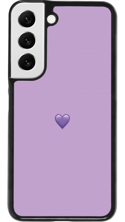 Coque Samsung Galaxy S22 - Valentine 2023 purpule single heart