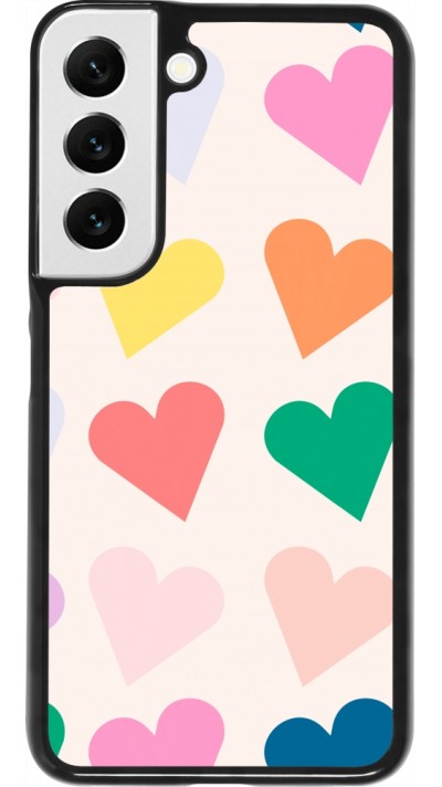 Coque Samsung Galaxy S22 - Valentine 2023 colorful hearts