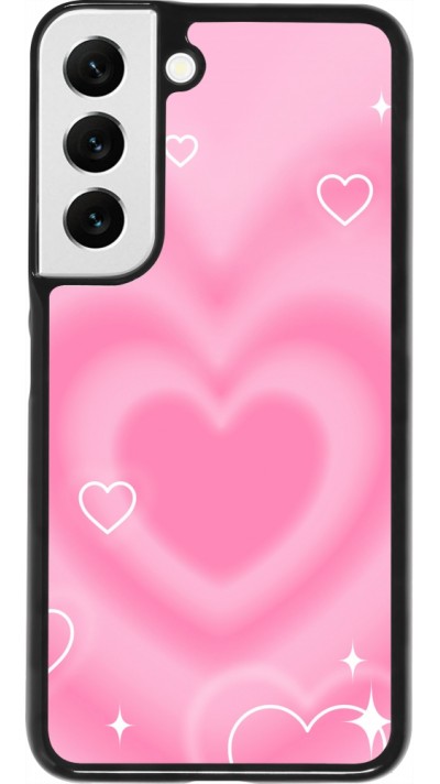 Coque Samsung Galaxy S22 - Valentine 2023 degraded pink hearts