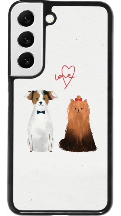 Coque Samsung Galaxy S22 - Valentine 2023 love dogs