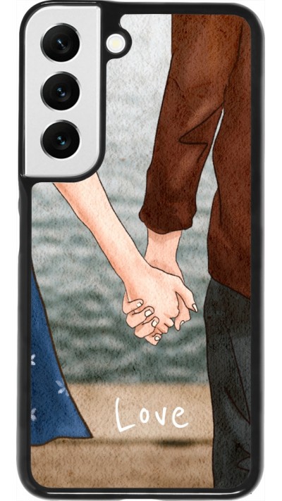 Coque Samsung Galaxy S22 - Valentine 2023 lovers holding hands