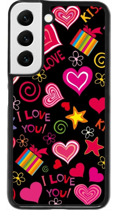 Coque Samsung Galaxy S22 - Valentine 2023 love symbols