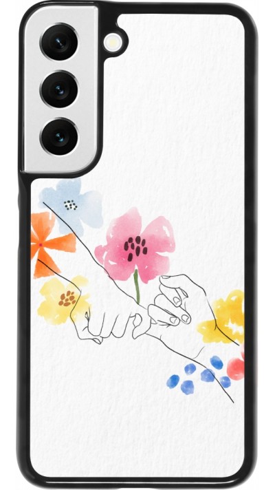 Coque Samsung Galaxy S22 - Valentine 2023 pinky promess flowers
