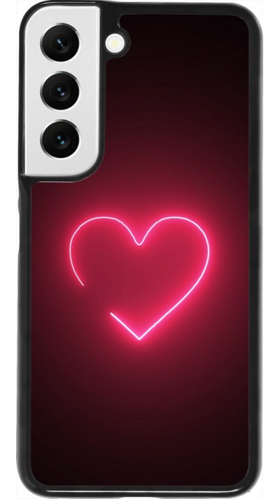 Coque Samsung Galaxy S22 - Valentine 2023 single neon heart