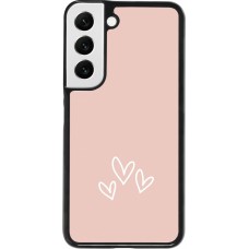 Samsung Galaxy S22 Case Hülle - Valentine 2023 three minimalist hearts