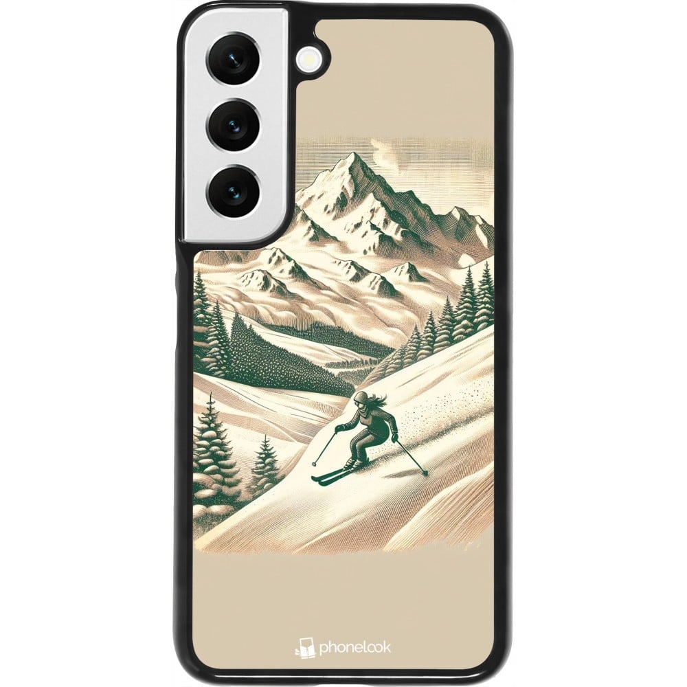 Coque Samsung Galaxy S22 - Vintage Ski Mountain