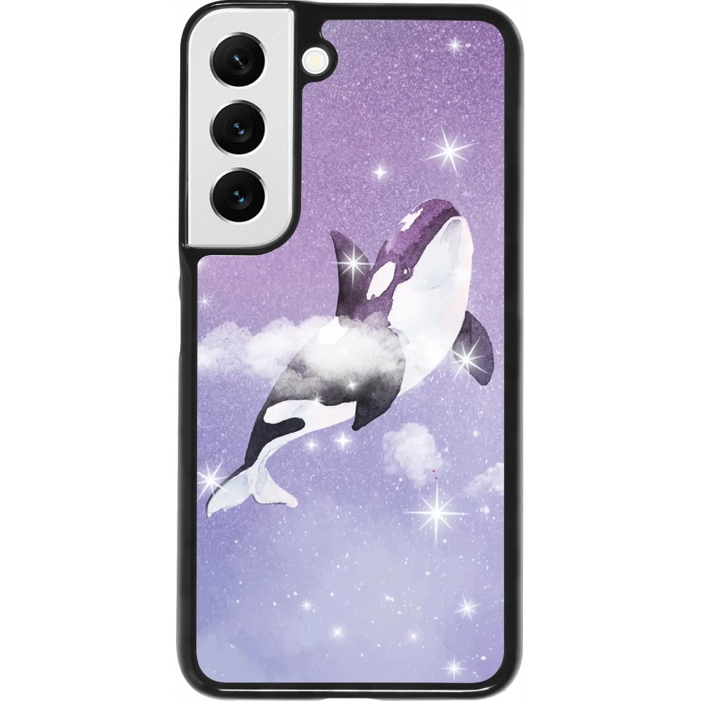 Coque Samsung Galaxy S22 - Whale in sparking stars