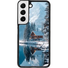 Samsung Galaxy S22 Case Hülle - Winter 25 Winter house forest day