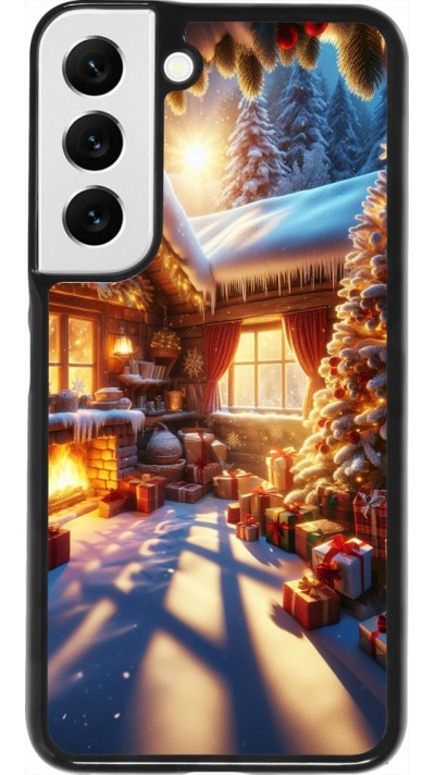 Coque Samsung Galaxy S22 - Noël Chalet Féerie