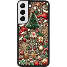 Samsung Galaxy S22 Case Hülle - Weihnachten 2023 Mikromuster
