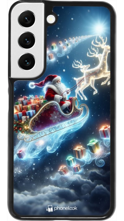 Coque Samsung Galaxy S22 - Noël 2023 Père Noël enchanté