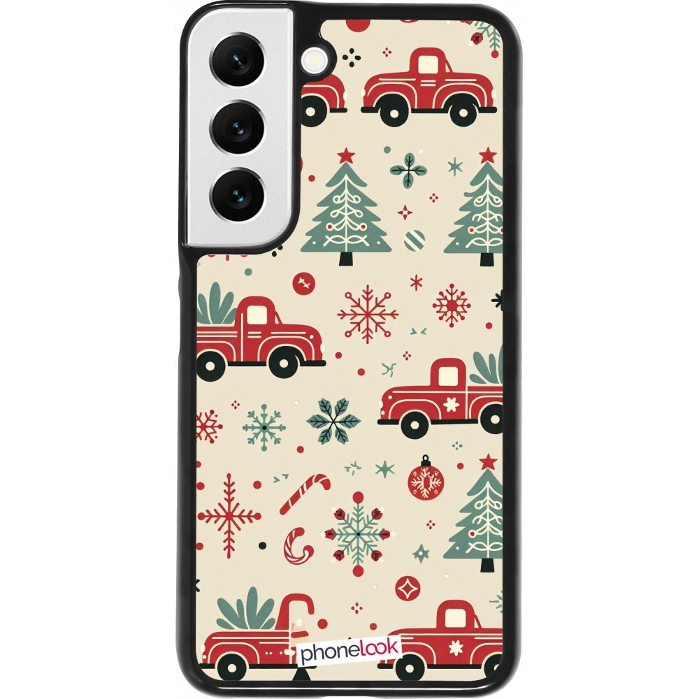 Samsung Galaxy S22 Case Hülle - Weihnachten 2024 Lkw Tanne