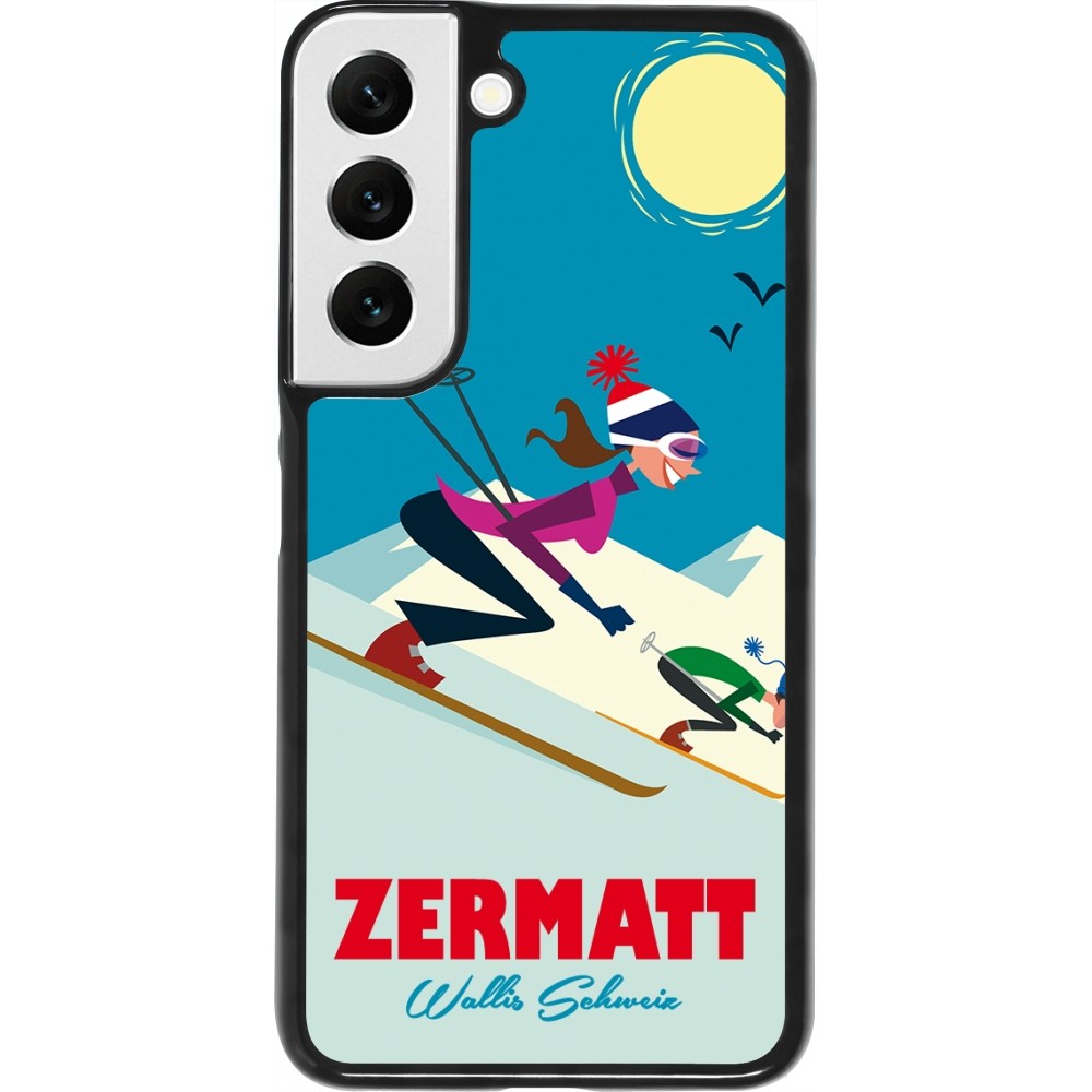 Coque Samsung Galaxy S22 - Zermatt Ski Downhill