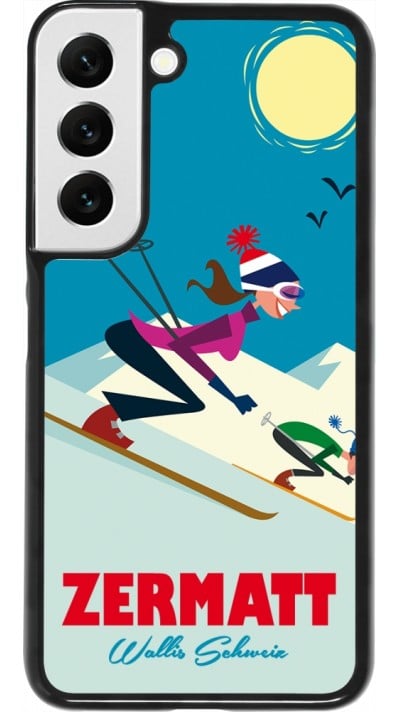 Coque Samsung Galaxy S22 - Zermatt Ski Downhill