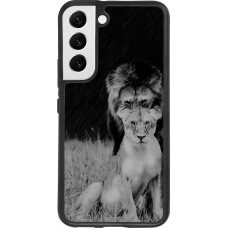Hülle Samsung Galaxy S22 - Silikon schwarz Angry lions