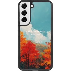 Coque Samsung Galaxy S22 - Silicone rigide noir Autumn 25 Fall in love