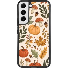 Coque Samsung Galaxy S22 - Silicone rigide noir Autumn 25 Autumn pattern