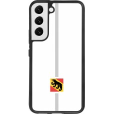 Samsung Galaxy S22 Case Hülle - Silikon schwarz Kanton BE weiss
