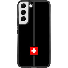 Coque Samsung Galaxy S22 - Silicone rigide noir Canton CH noir