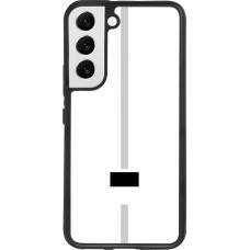 Coque Samsung Galaxy S22 - Silicone rigide noir Canton FR blanc