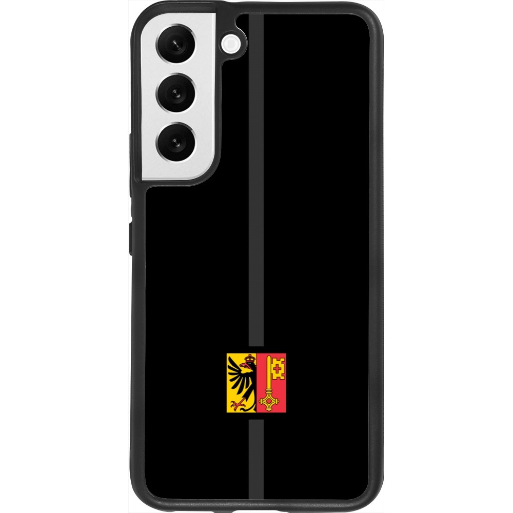Samsung Galaxy S22 Case Hülle - Silikon schwarz Kanton GE schwarz