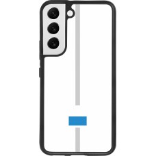 Samsung Galaxy S22 Case Hülle - Silikon schwarz Kanton LU weiss