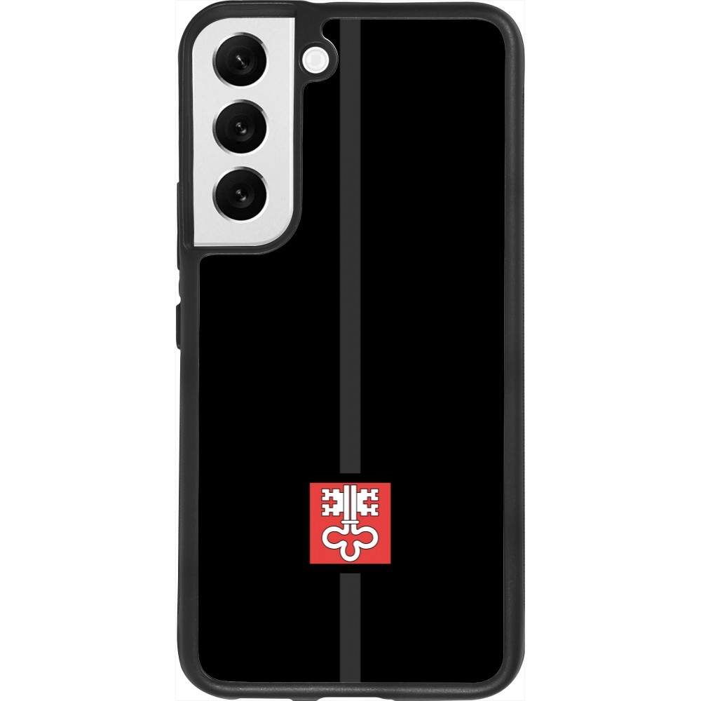 Samsung Galaxy S22 Case Hülle - Silikon schwarz Kanton NW schwarz
