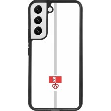 Coque Samsung Galaxy S22 - Silicone rigide noir Canton OW blanc