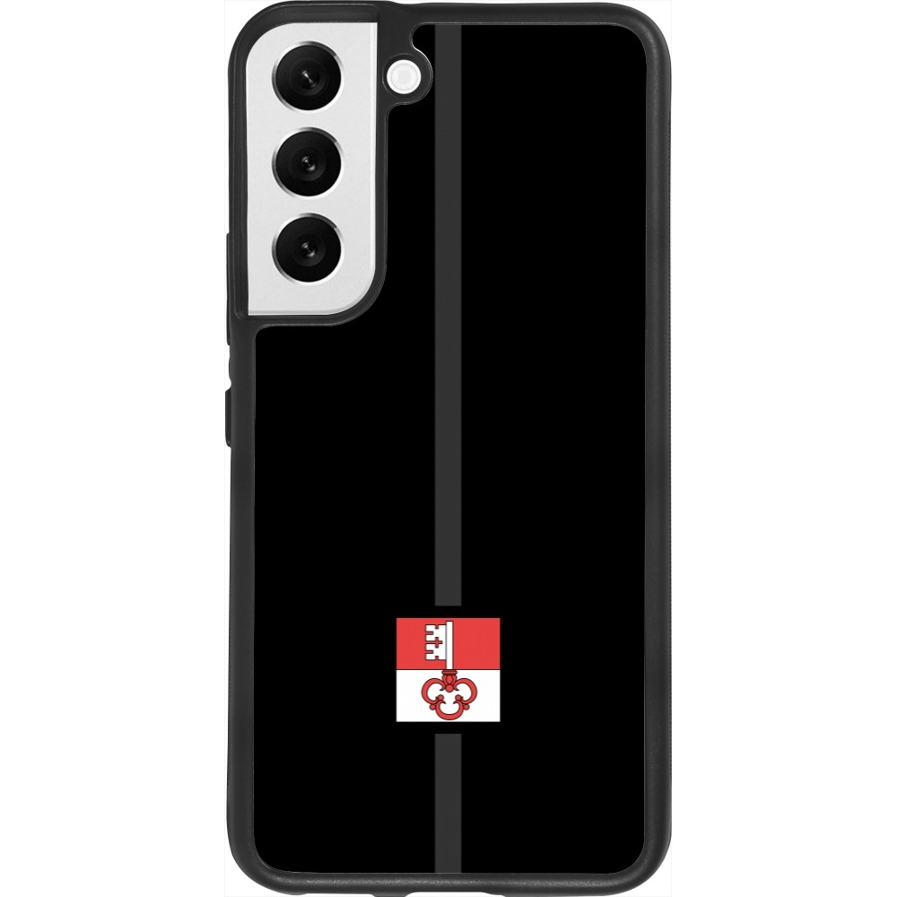 Samsung Galaxy S22 Case Hülle - Silikon schwarz Kanton OW schwarz