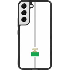 Samsung Galaxy S22 Case Hülle - Silikon schwarz Kanton VD weiss