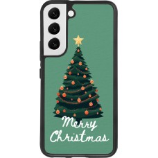 Samsung Galaxy S22 Case Hülle - Silikon schwarz Christmas 25 Xmas Tree